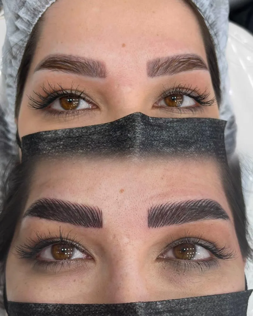 خدمات ابرو در ستارخان؛ اصلاح تاتو ابرو و اجرای میکروبلیدینگ قبل و بعد